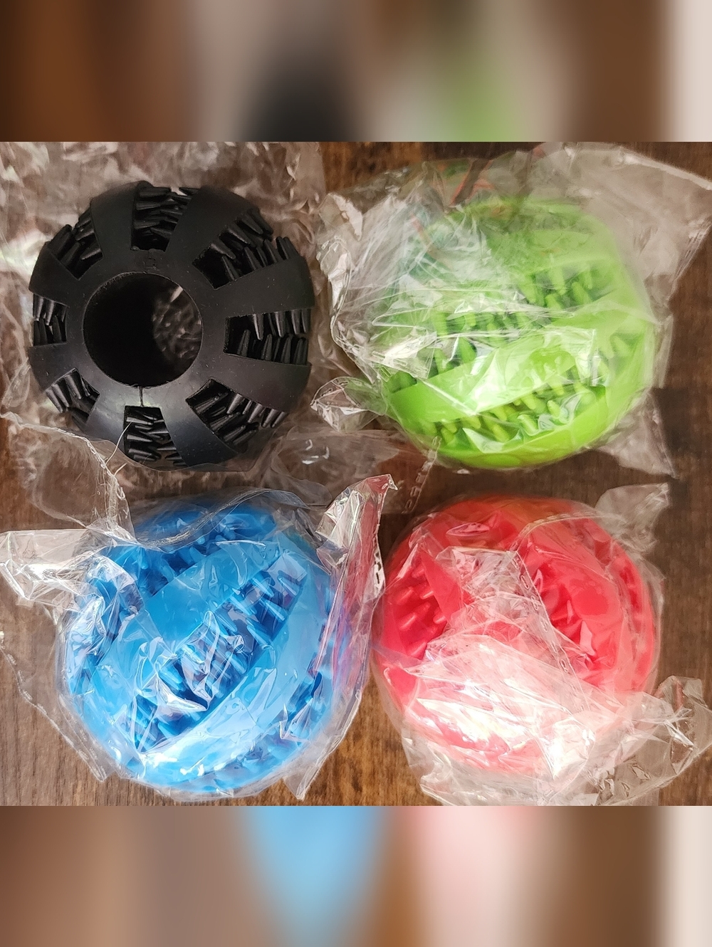 Durable Puzzle Balls For Dogs, 2.5" - Set Of 4
